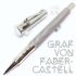 德國 Graf von Faber-Castell 繩紋飾綢緞紋 Light Grey灰色鋼珠筆